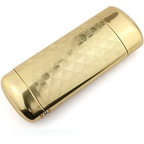 PERLE RARE Étui à Lunettes En Plastique Dur(Doré) 1 PERLE RARE Étui à Lunettes En Plastique Dur(Doré)