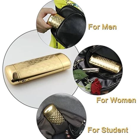 PERLE RARE Étui à Lunettes En Plastique Dur(Doré) 4 PERLE RARE Étui à Lunettes En Plastique Dur(Doré) – Image 4