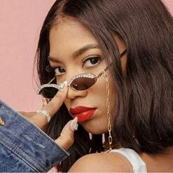 CADEAUX Mode Chaîne De Lunettes De Soleil Or Métallique Lunettes Chaîne Facile Accessoires Pour Lunettes Pour Lunettes Et Lunettes De Soleil -Promos Protection des yeux : lunettes et masque Magasin 55621611 5