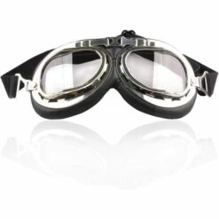 BARES Butterme Lunettes De Moto Raf Aviator Pilot Vintage Biker Cruiser Pilot Lunettes D'aviation Croiseurs De Motocross Oeil Windproof Sun UV Vent Protect Mask Casque Lunettes Sport De Protection Lunettes De Sécurité（Marron Foncé） -Promos Protection des yeux : lunettes et masque Magasin 55635738 5