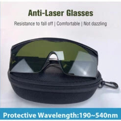 ASUPERMALL Lunettes De Protection Lunettes Anti-Laser Réglables Télescopiques à Trois Vitesses Pour Uv Beauty E-Light Ipl Instrument D'Épilation Soudage Électrique Bâton De Désinfection Au Laser, Vert Foncé -Promos Protection des yeux : lunettes et masque Magasin 55665880 3