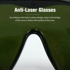 ASUPERMALL Lunettes De Protection Lunettes Anti-Laser Réglables Télescopiques à Trois Vitesses Pour Uv Beauty E-Light Ipl Instrument D'Épilation Soudage Électrique Bâton De Désinfection Au Laser, Vert Foncé -Promos Protection des yeux : lunettes et masque Magasin 55665880 5