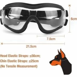 Lunettes Pour Chiens Protection Des Yeux à L'extérieur Sangle Réglable Facile à Mettre Lunettes De Soleil Pour Animaux De Compagnie-Transparent，Irisfr -Promos Protection des yeux : lunettes et masque Magasin 55764453 2
