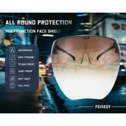 BENOBBY KIDS 2 Pièces Pleine Couverture Visage Visière Lunettes De Protection Miroir Bouclier Lunettes De Soleil Anti Brouillard -Promos Protection des yeux : lunettes et masque Magasin 56069105 4