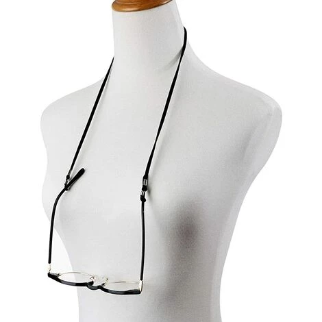 PERLE RARE 3 Pièces Sangle De Lunettes PU Corde De Lunettes Pour Lunettes De Sport Et Lunettes De Soleil, Noir 3 PERLE RARE 3 Pièces Sangle De Lunettes PU Corde De Lunettes Pour Lunettes De Sport Et Lunettes De Soleil, Noir – Image 3