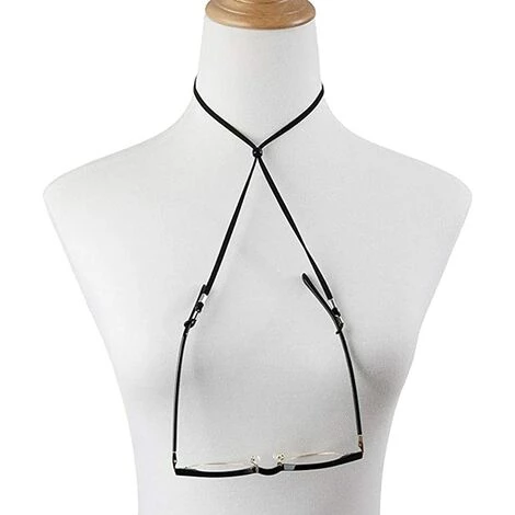 PERLE RARE 3 Pièces Sangle De Lunettes PU Corde De Lunettes Pour Lunettes De Sport Et Lunettes De Soleil, Noir 4 PERLE RARE 3 Pièces Sangle De Lunettes PU Corde De Lunettes Pour Lunettes De Sport Et Lunettes De Soleil, Noir – Image 4