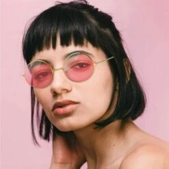 PERLE RARE 2 Paires Lunettes De Soleil Spécifications Hippie Rose Lunettes De Soleil Rétro Style Hippie Lunettes De Soleil Déguisement Hippie Hommes Femmes Lunettes (Forme Ronde) -Promos Protection des yeux : lunettes et masque Magasin 56095678 5