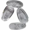 PERLE RARE Plaquettes De Nez De Première Qualité En Silicone Doux Forme Goutte D’Eau Fixation Clips Ou À Vis 4 Plaquettes Nez Différentes Tailles, 13Mm Pour Lunettes Soleil