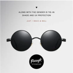 ILOVEMILAN Adultes Steampunk Cyberpunk Lunettes De Soleil Rondes Vintage Retro Circle Glasses#c4 -Promos Protection des yeux : lunettes et masque Magasin 56382029 3