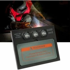 LIFCAUSAL Masque De Casque De Soudage à Assombrissement Automatique Solaire Masque De Soudeur Filtre D'objectif Masque D'ombre Automatique Lentille De Lunettes Pour TIG MIG MAG MMA Capuchon De Soudure Avec Temps De Retard De Sensibilité Réglable -Promos Protection des yeux : lunettes et masque Magasin 57341822 4