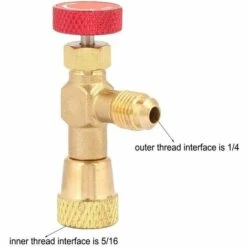 FLYME Vanne De Régulation De Débit En Laiton Valve De Régulation De Débit Pour Tuyau De Charge R410A, 1/4 '' - 5/16 '' -Promos Protection des yeux : lunettes et masque Magasin 57355534 4