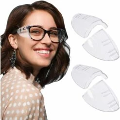 STARLIGHT SL.GT Lot De 2 Paires De Protections Latérales Latérales Transparentes Pour Lunettes De Sécurité De Petite à Moyenne Taille