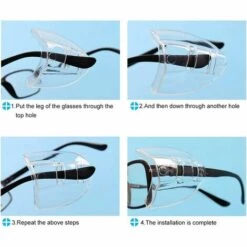 STARLIGHT SL.GT Lot De 2 Paires De Protections Latérales Latérales Transparentes Pour Lunettes De Sécurité De Petite à Moyenne Taille -Promos Protection des yeux : lunettes et masque Magasin 57370668 3