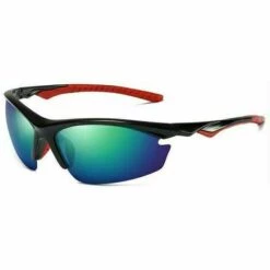 DENUOTOP Lunettes De Protection Lunette De Soleil Sport Polarisée Homme Femme Pour Velo Cyclisme Moto Conduite Baseball Alpinisme Running Pêche Protection Bleu Vert