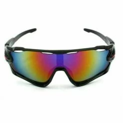 Lunettes De Cyclisme Lunettes De Soleil Polarisées Verres Interchangeables Lunettes De Sport UV400 Pour Les Activités De Plein Air Courir Faire Du Vélo Cadre Violet Noir. Matériel De Sport LITZEE