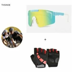 Pit Viper Series C Uv400 Lunettes De Soleil Polarisées Pour Sports De Plein Air C22 + Débarrasser Les Gants Lunettes De Protection LITZEE