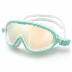 DONTODENT Lunettes De Natation à Verres Polarisés, Lunettes De Plongée Anti Buée Vision Nette Pour Homme Femme Unisex Adultes - Vert