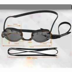 PERLE RARE Lunettes De Natation, Lunettes De Piscine Aucune Fuite Protection UV Antibuée Longueur Réglable Pour Hommes Femmes Adultes -Promos Protection des yeux : lunettes et masque Magasin 58303472 4