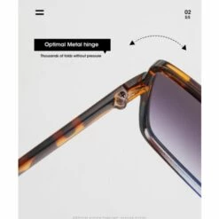 Nouvelle Mode Lunettes De Soleil Rétro Ins Lunettes De Soleil Carrées à Grand Cadre (Powder Frame Gradual Powder 1PCS) -Promos Protection des yeux : lunettes et masque Magasin 58743958 4