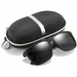 FONTAINEBLEAU Lunettes De Soleil Homme Polarisées Classique Et Lunettes De Soleil Rectangulaire UV400 Fonepro Noir -Promos Protection des yeux : lunettes et masque Magasin 58805458 4