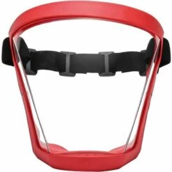 DENUOTOP Lunettes De Protection Écran Facial, Écran Facial Complet De Protection Transparent, Écrans Faciaux Transparents, Protection Des Yeux, Sécurité De Protection Personnelle À Couverture Complète Rouge