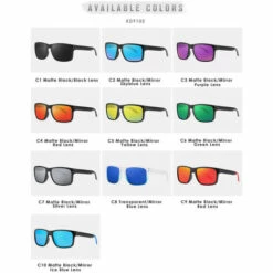 DENUOTOP Lunettes De Protection 2022 Lunettes De Soleil Sport Polarisées Haute Protection Hommes Femmes Conduite Course Pêche Cyclisme UV400 Protection Lunette De Soleil C1 -Promos Protection des yeux : lunettes et masque Magasin 58878747 5