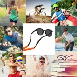 STARLIGHT Cordon Lunettes Sports Homme Femme, SL.GT Lunettes Flottant Réglables Longe Cordon, Sangle Lunette Sûreté Antidérapant Suspendu,6Pcs -Promos Protection des yeux : lunettes et masque Magasin 59206751 5