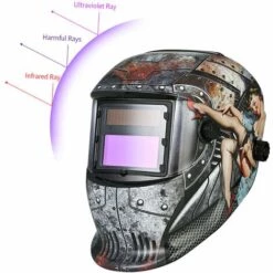 HAPPYSHOPPING Masque De Soudage Aassombrissement Automatique Solaire, Casque De Soudage Al'arc Al'argon Acontrole De Lumiere Monte Sur La Tete, Masque De Soudage, Blanc M69 -Promos Protection des yeux : lunettes et masque Magasin 59852001 5