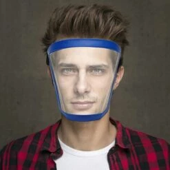 AOUGO Masque Intégral 1 Pièce Avec Cadre, Anti-buée, Anti-poussière, Masque Intégral Ultra-clair, Anti-gouttelettes Hygiénique, Lunettes - Bleu 7 AOUGO Masque Intégral 1 Pièce Avec Cadre, Anti-buée, Anti-poussière, Masque Intégral Ultra-clair, Anti-gouttelettes Hygiénique, Lunettes - Bleu -Promos Protection des yeux : lunettes et masque Magasin 59991894 3