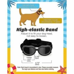 BENOBBY KIDS Lunettes De Soleil Pour Chiens Lunettes De Sécurité UV, Lunettes Coupe-vent Et Anti-buée Pour Chiens -Promos Protection des yeux : lunettes et masque Magasin 60091545 3