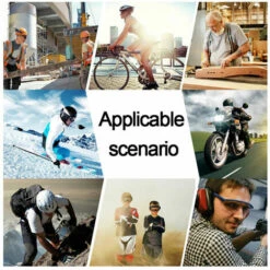 LITZEE Lunettes De Rembourrage De Moto Anti-UV Anti-poussière Coupe-vent Lunettes D'équitation Lunettes Réglables Pour Les Sports De Plein Air Actifs - 1 Matériel De Sport -Promos Protection des yeux : lunettes et masque Magasin 60167023 4