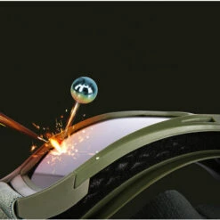 ELLE Lunettes De Protection De Yeux Visage Masque Pour Sport De Plein Air Anti-UV Coupe-vent Anti-sable Anti-poussière Pour Activités Extérieures Vélo Moto Cross VTT Ski Snowboard Cyclisme Goggles,Avec 3 Lentilles(couleur Crème) -Promos Protection des yeux : lunettes et masque Magasin 60448532 3