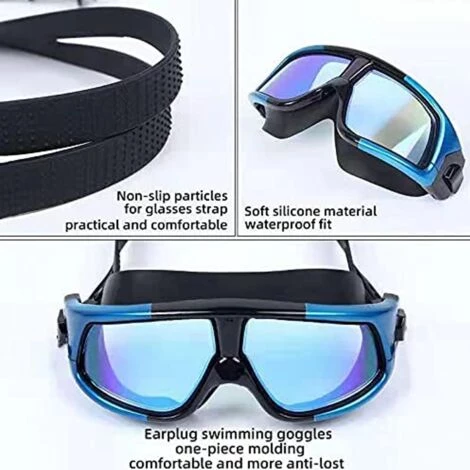 ROSIER Lunettes De Natation Anti-buée Haute Définition Pour La Natation En Plein Air——VEBTles 2 ROSIER Lunettes De Natation Anti-buée Haute Définition Pour La Natation En Plein Air——VEBTles – Image 2