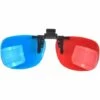 DONTODENT Lunettes Stéréo 3D, Lentilles 3D Avec Technologie Stéréo, Utilisées Pour Les Films 3D, La Télévision Ou Les Jeux PC (Rouge Et Bleu)