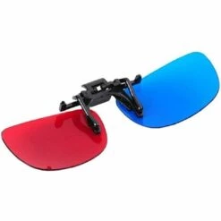 DONTODENT Lunettes Stéréo 3D, Lentilles 3D Avec Technologie Stéréo, Utilisées Pour Les Films 3D, La Télévision Ou Les Jeux PC (Rouge Et Bleu) -Promos Protection des yeux : lunettes et masque Magasin 61077674 3