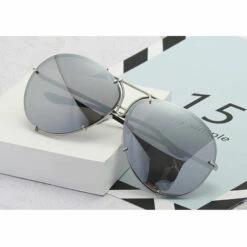 SUPERSELLER Lunettes De Soleil à La Mode Vintage, Monture En Métal, Lunettes De Soleil Rétro, Lunettes De Protection UV400 Pour Hommes Et Femmes - Style 3