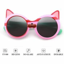 BAICCCF Lunettes De Soleil Yeux De Chat Pour Enfants De Style Vintage à La Mode, Jolie Monture En Carton Pour Enfants Et Adolescents -Promos Protection des yeux : lunettes et masque Magasin 61236734 3