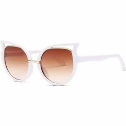 BAICCCF Vintage Trendy Style Kids Cat Eye Sunglasses,Lovely Carton Frame Eyewer For Childrens＆Teens