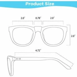BAICCCF Lunettes De Soleil Pour Enfants Lunettes De Soleil Pour Enfants UV400 Lunettes De Soleil Pour Enfants Filles Garçons Classiques 3 à 12 Ans -Promos Protection des yeux : lunettes et masque Magasin 61236772 3