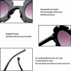 BAICCCF Lunettes De Soleil Pour Enfants Lunettes De Soleil Pour Enfants UV400 Lunettes De Soleil Pour Enfants Filles Garçons Classiques 3 à 12 Ans -Promos Protection des yeux : lunettes et masque Magasin 61236772 4