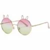 BAICCCF 2 Paires De Lunettes De Soleil Pour Enfants, Jolies Lunettes De Soleil Rondes Pour Bébé Avec Sac à Lunettes Et Chiffon, Cadre Flexible De Protection UV 400 Pour Filles Garçons, âge 0-8 Ans