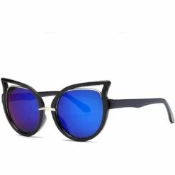 BAICCCF Lunettes De Soleil Yeux De Chat Pour Enfants De Style Vintage à La Mode, Jolie Monture En Carton Pour Enfants Et Adolescents