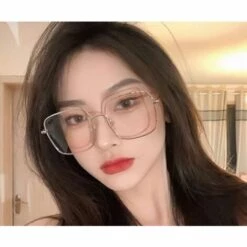 HANBING Cadre Doré Anti-lumière Bleue Sans Degré Miroir Plat Lunettes Lunettes Anti-rayonnement De La Lumière Bleue Miroir Plat Cadre En Métal -Promos Protection des yeux : lunettes et masque Magasin 61286531 4