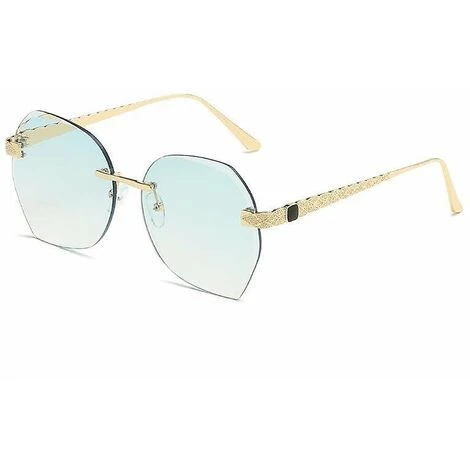 DONTODENT Lunettes De Soleil Homme Et Femme Carrées Verres Polygonaux Polarisés Miroir Y1389 Vert Dégradé 4 DONTODENT Lunettes De Soleil Homme Et Femme Carrées Verres Polygonaux Polarisés Miroir Y1389 Vert Dégradé – Image 4