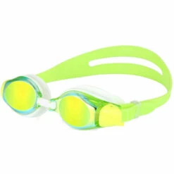 DECKON Lunettes De Natation Enfant, Lunettes Natation Lunettes Piscine Pour Enfants Garçons Filles De 3 à 10 Ans, Antibuée Protection UV Sans Fuite Vision Claire Facile à Régler(vert)