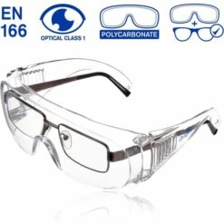 EAUDACè X-pect 8110 Surlunettes De Protection | 1 Paire De Lunettes De Sécurité Anti-buée | Pour L'agriculture, L'industrie Et Le Laboratoire -Promos Protection des yeux : lunettes et masque Magasin 61309487 3