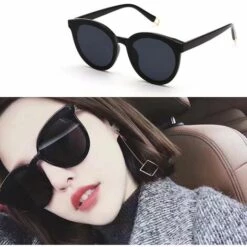 ILOVEMILAN Lunettes De Soleil Pour Femme Lunettes De Soleil Premium Sense Ins Wind Lunettes De Soleil Retro Net Red Street Shooting GM Lunettes (2 Pièces) -Promos Protection des yeux : lunettes et masque Magasin 61355114 3