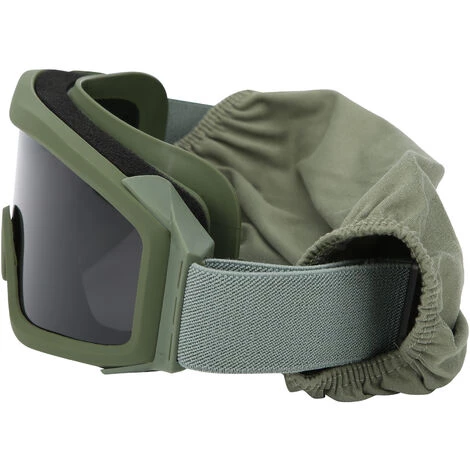 YD Lunettes De Protection Tactics DustProof Lunettes Militaires Anti-explosion Résistantes Aux Chocs(Verre Gris à Cadre Vert Armée ) 3 YD Lunettes De Protection Tactics DustProof Lunettes Militaires Anti-explosion Résistantes Aux Chocs(Verre Gris à Cadre Vert Armée ) – Image 3