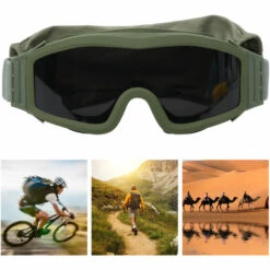YD Lunettes De Protection Tactics DustProof Lunettes Militaires Anti-explosion Résistantes Aux Chocs(Verre Gris à Cadre Vert Armée ) 8 YD Lunettes De Protection Tactics DustProof Lunettes Militaires Anti-explosion Résistantes Aux Chocs(Verre Gris à Cadre Vert Armée ) -Promos Protection des yeux : lunettes et masque Magasin 63472142 4