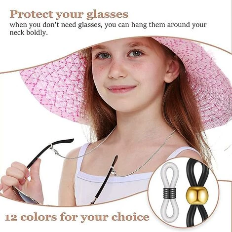 DONTODENT Extrémités De Chaîne De Lunettes, Chaîne De Lunettes, Support De Boucle, Silicone, Connecteur De Lunettes 4 DONTODENT Extrémités De Chaîne De Lunettes, Chaîne De Lunettes, Support De Boucle, Silicone, Connecteur De Lunettes – Image 4